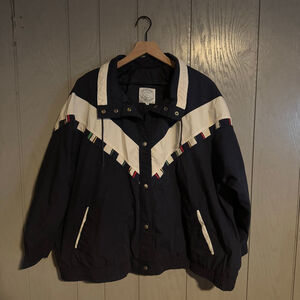 Vintage 80s/90s Current Seen Nautical Boating Jacket — 3X